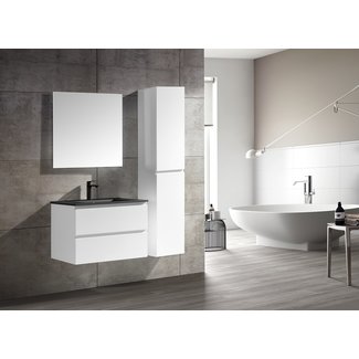 Lavinno Ensemble de meubles de salle de bain Roma blanc 80cm B-03