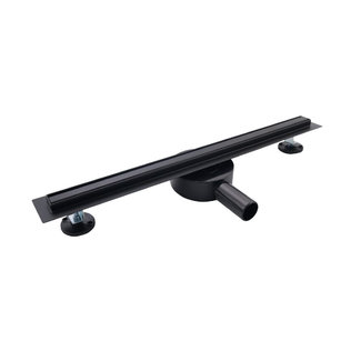 Lavinno Caniveau en inox noir 60cm - Slim