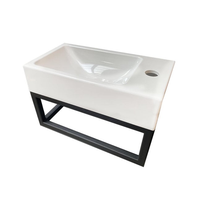 Lavinno Lave-mains blanc de 40 cm  - Cubo