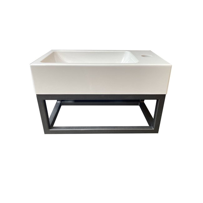 Lavinno Lave-mains blanc de 40 cm  - Cubo