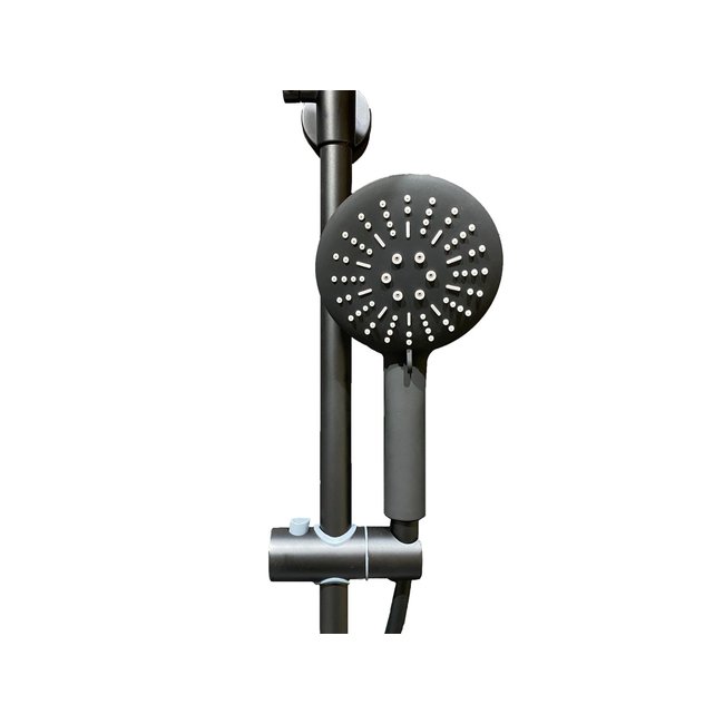 Lavinno Sets douche pluie thermostatique noir mat avec douchette