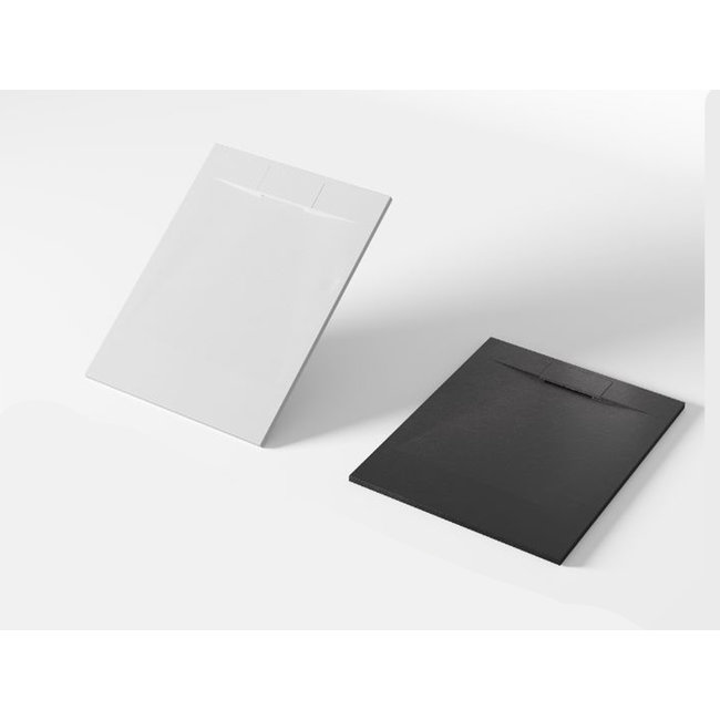 Lavinno SMC bac de douche  90x120 cm  - Noir mat