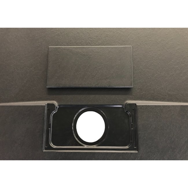 Lavinno SMC bac de douche  90x120 cm  - Noir mat