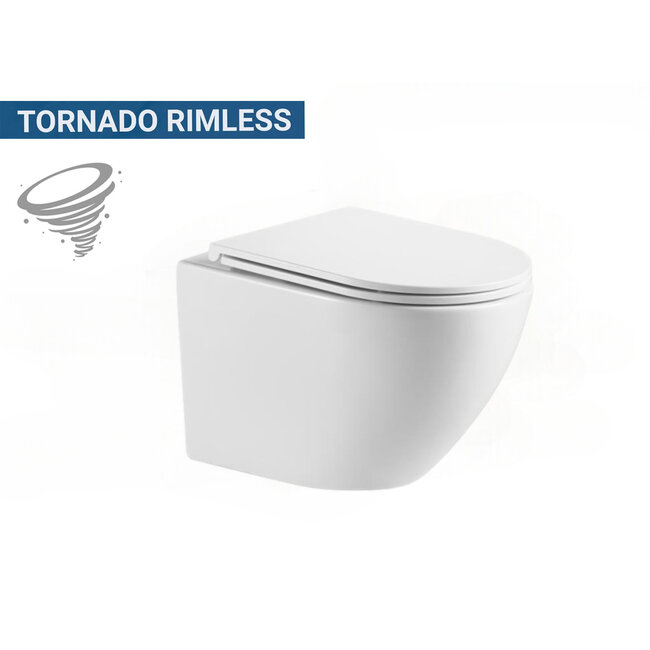 Lavinno Wc suspendu Tornado Rimless blanc