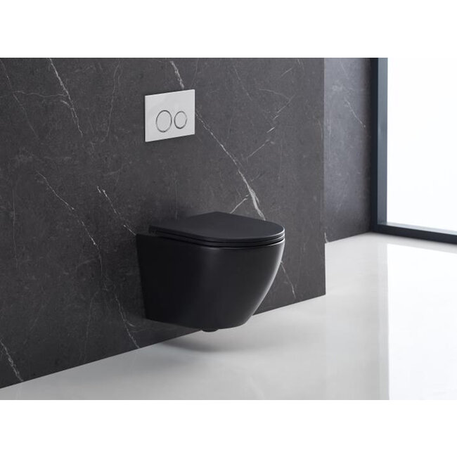 Lavinno Wc suspendu Tornado Rimless - Noir mat