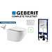 Geberit UP100 set Lavinno toilette complet - Tornado Rimless