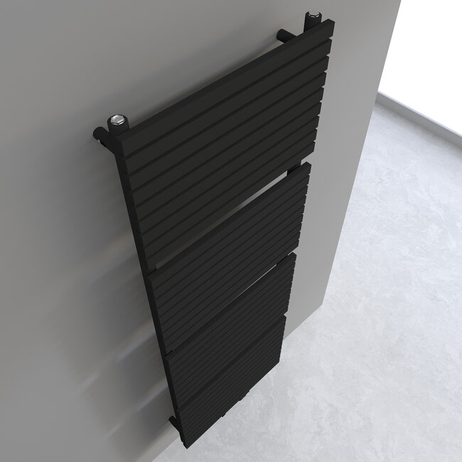 Verezzo  handdoekradiator mat zwart 60 x 180 cm