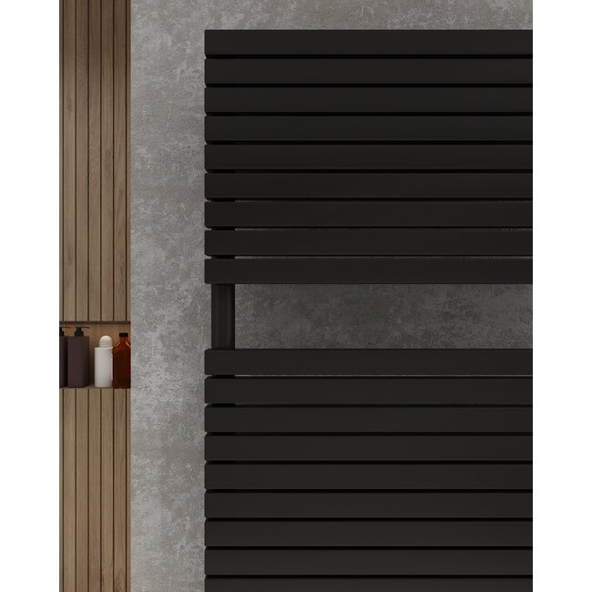 Verezzo  handdoekradiator mat zwart 60 x 180 cm