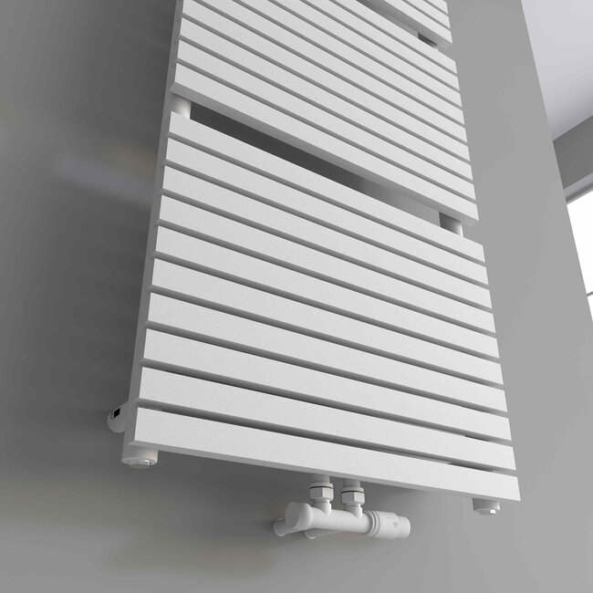 Verezzo  handdoekradiator mat wit 60 x 180 cm