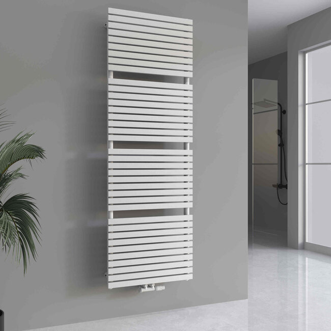 Verezzo  handdoekradiator mat wit 60 x 180 cm