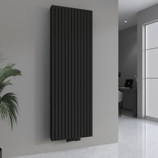 Vero mat zwart 50 - Dubbele design radiator