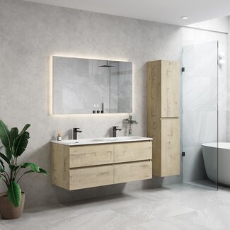 Lavinno Ensemble de meubles de salle de bain 120cm Roma chêne clair