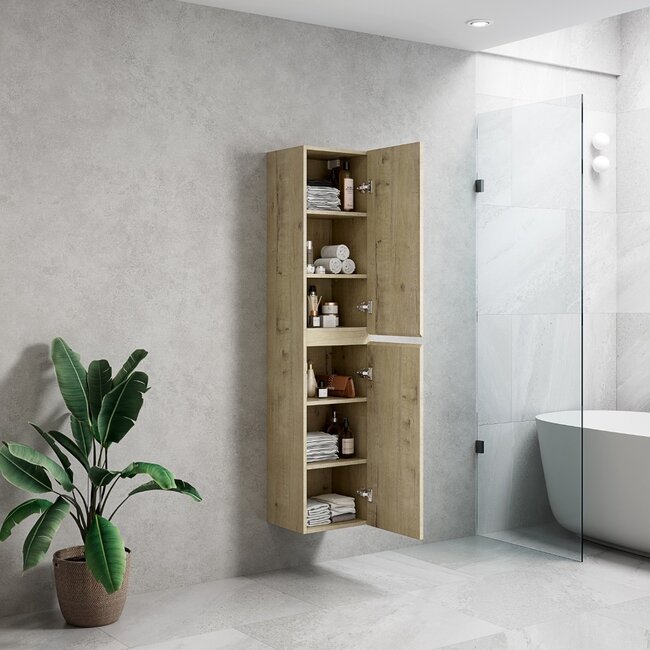 Lavinno Armoire colonne 160cm - Roma chêne clair