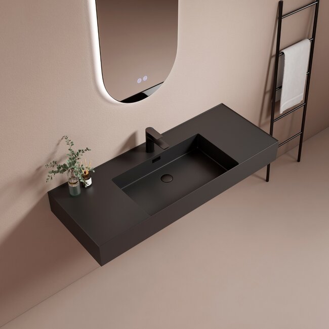 Lavinno Vasque suspendue - 80 cm Trend Noir Mat