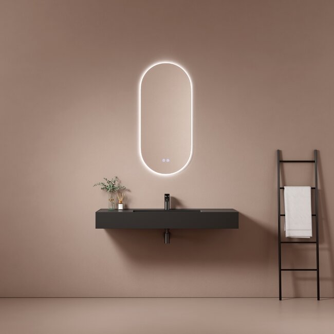 Lavinno Vasque suspendue - 100 cm Trend Noir Mat