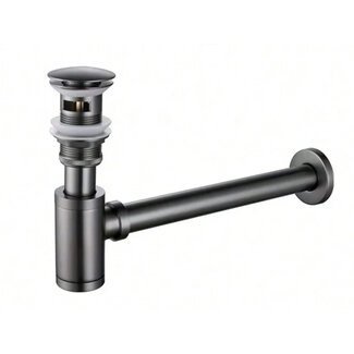 Lavinno Siphon design avec crépine - Gun Gris