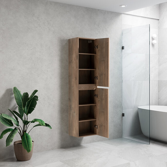 Lavinno Armoire colonne 160cm - Roma grey oak