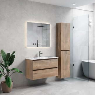 Lavinno Roma Grey oak badkamermeubelset 80cm