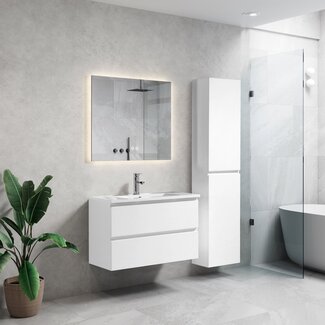 Lavinno Roma Mat wit badkamermeubelset 80cm
