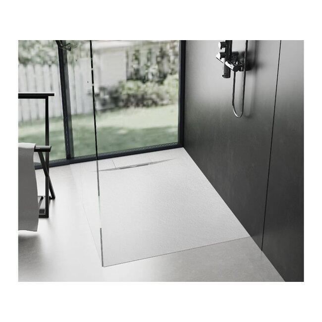 Lavinno SMC bac de douche  90x140 cm  - Blanc mat