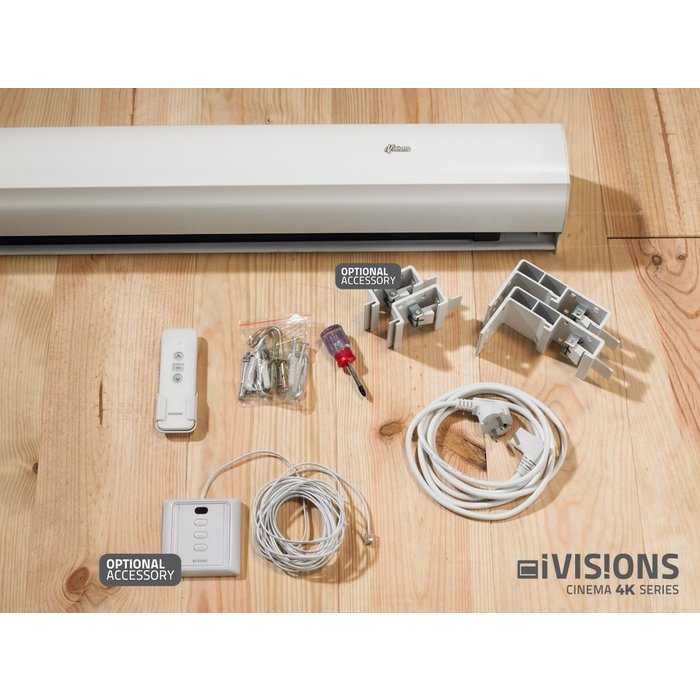 iVisions iVisions Cinema 4K Series Elektrisch Projectiescherm (meerdere maten)