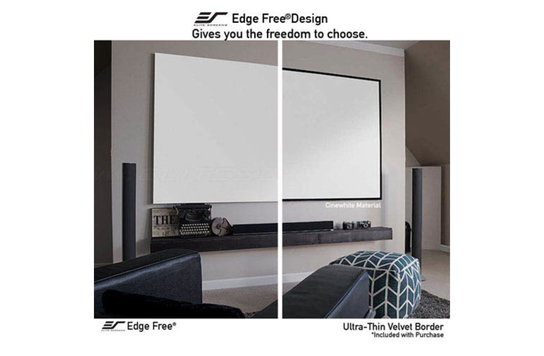 Elite Screens AR150WH2 332x181 Edge Free Fixed Frame