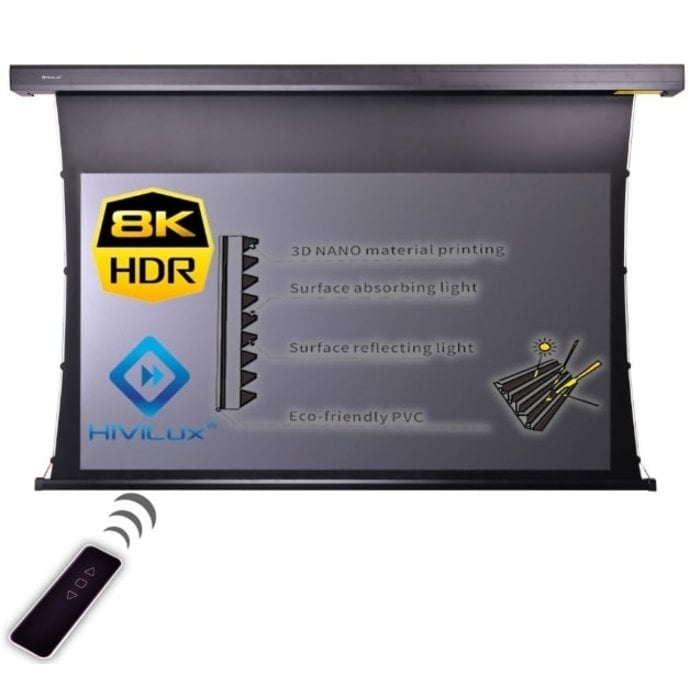 HiViLux HiViLux ALR UST Tab Tension 110" 244x137cm (16:9) Elektrisch Projectiescherm