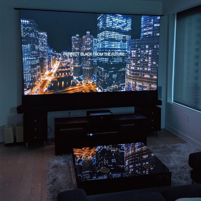 HiViLux HiViLux Floor Up ALR UST Tab Tension 100" 221x124cm (16:9) Elektrisch Projectiescherm