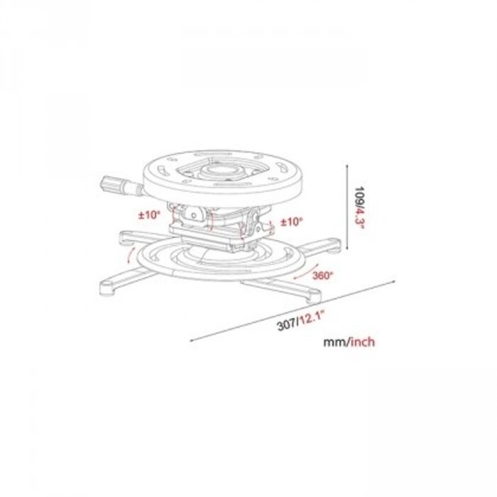 MW MW Premium Beamer Beugel 10,9 cm