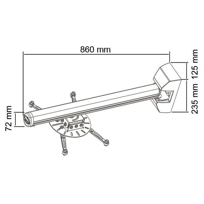MW MW Premium Muurbeugel - 10 - 86 cm