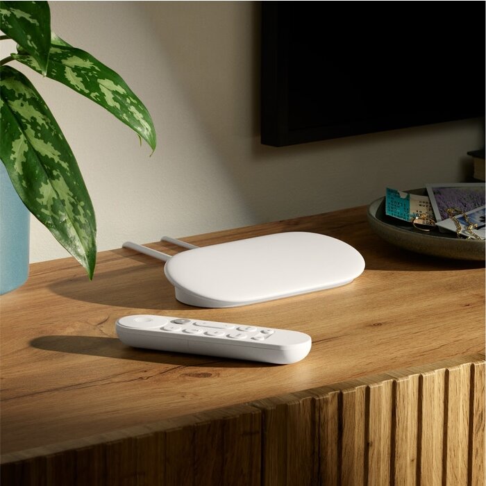 Google TV Streamer 4K – Streaming Mediaspeler met Dolby Vision, Dolby Atmos, 32 GB Opslag en Stembediening