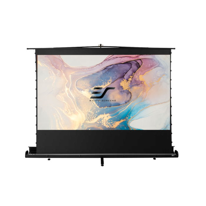 Elite Screens Elite Screens ezCinema Tab-Tension Plus 121 inch Projectiescherm 16:9 (268 x 155 cm) – CineGrey 4D ALR Doek, Mobiel Floor-Up met Tab-Tension en Telescopisch Systeem (Model FT121UH-C4D)