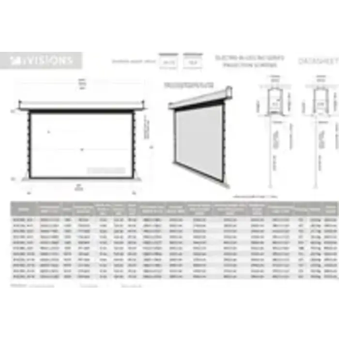 iVisions Ivision Electro In-Ceiling Series ( Meerdere maten)