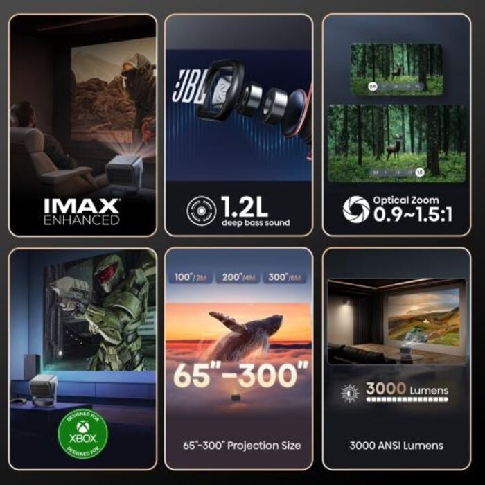 Hisense Hisense C2 Ultra - 4K - 3000 ANSI Laser Projector - Triple Laser - Dolby Vision - Smart Projector