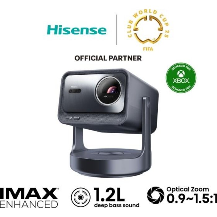 Hisense Hisense C2 Ultra - 4K - 3000 ANSI Laser Projector - Triple Laser - Dolby Vision - Smart Projector