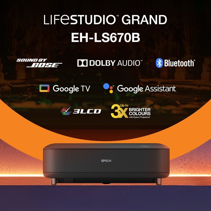 Epson Epson EH-LS670B Beamer - 4K - 3600 Lumen - Laser