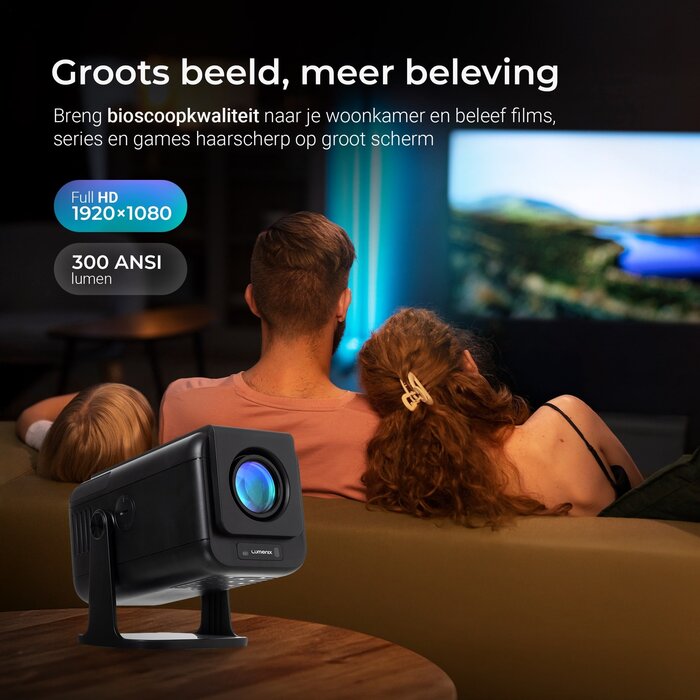 Lumenix Lumenix NEO Zwart – Full HD Smart Beamer 1080p