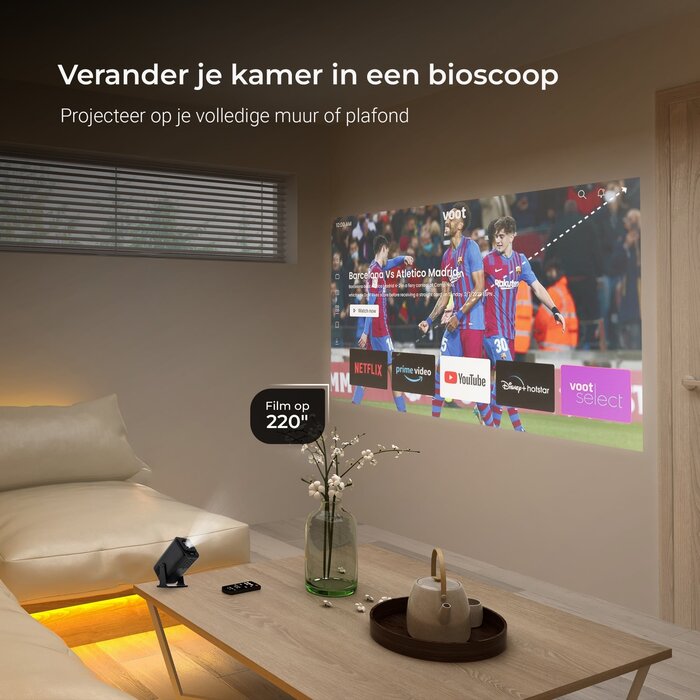 Lumenix Lumenix NEO Zwart – Full HD Smart Beamer 1080p