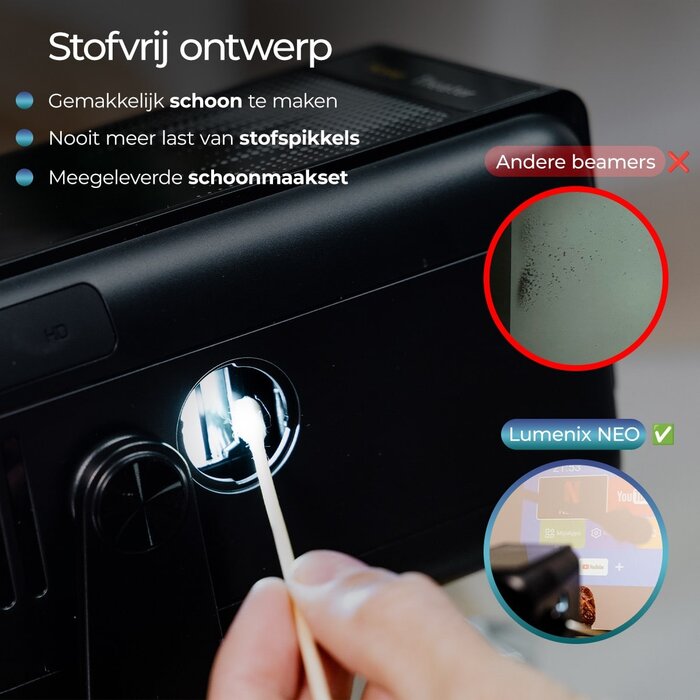 Lumenix Lumenix NEO Zwart – Full HD Smart Beamer 1080p