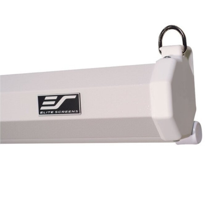 Elite Screens Elite Screens Manual 150 inch Handmatig Projectiescherm 16:9 (332 x 187 cm) – MaxWhite® Doek, Pull-Down Beamerscherm met Witte Behuizing voor Wand- en Plafondmontage (Model M150XWH2)