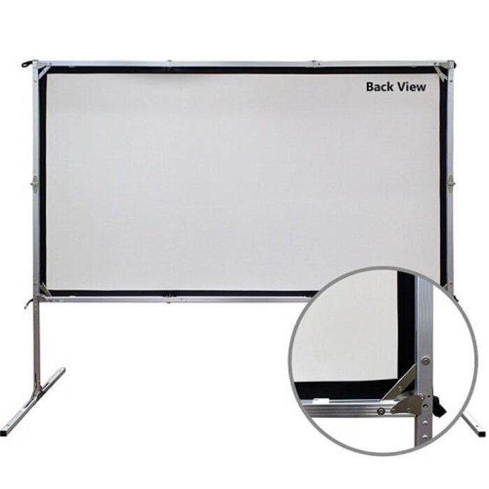 Elite Screens Elite Screens Yard Master2 110 inch Outdoor Projectiescherm 16:9 (244 x 137 cm) – CineWhite® Doek, Opvouwbaar Frame Scherm voor Indoor & Outdoor Gebruik (Model OMS110H2)