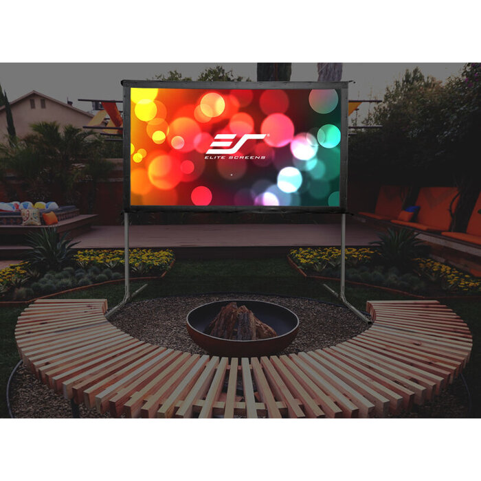 Elite Screens Elite Screens Yard Master2 110 inch Outdoor Projectiescherm 16:9 (244 x 137 cm) – CineWhite® Doek, Opvouwbaar Frame Scherm voor Indoor & Outdoor Gebruik (Model OMS110H2)