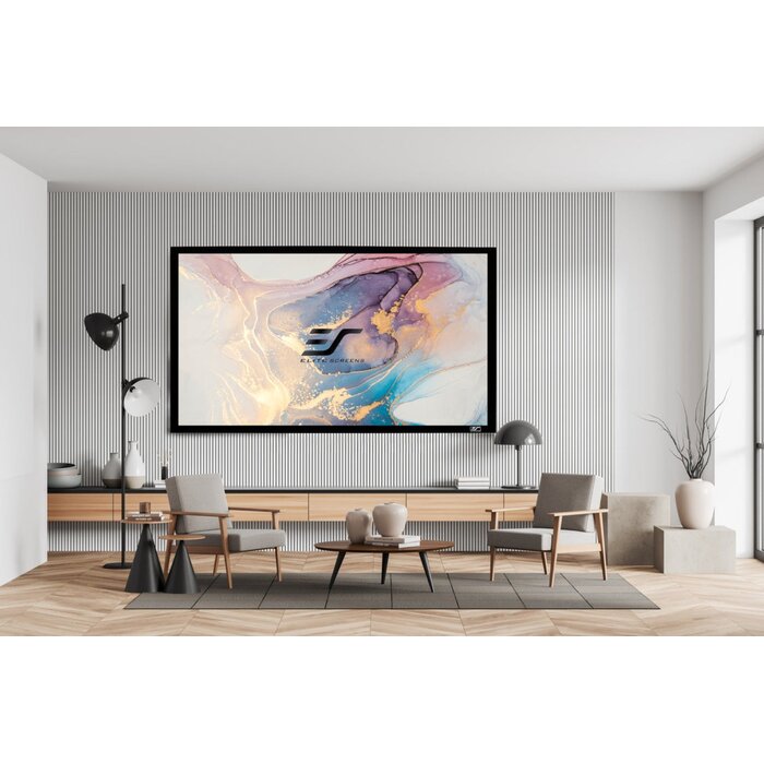 Elite Screens Elite Screens EZ Frame 92 inch Fixed Frame Projectiescherm 16:9 (203 x 115 cm) – CineWhite Doek, Zwart Fluwelen Frame – R92WH1 - Copy - Copy