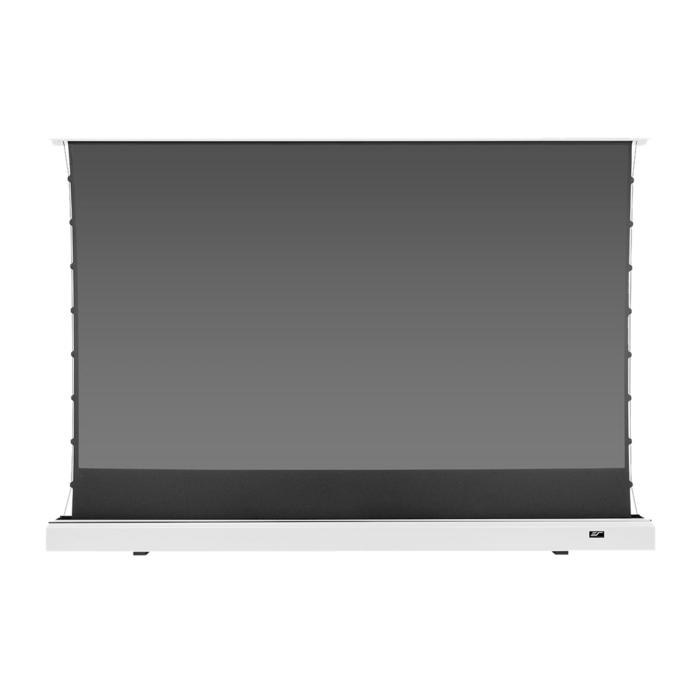 Elite Screens Elite Screens Kestrel Tab-Tension 2 CLR 121 inch Elektrisch Projectiescherm 16:9 (268 x 155 cm) – StarBright CLR UST Doek, Floor-Up Motorisch met Tab-Tension, Witte Behuizing (Model FTE121XH2-CLR)