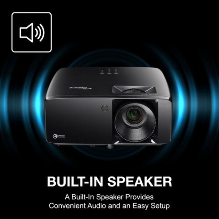 Optoma  Optoma HZ41HDR - Full HD - 4400 ANSI - Laser Projector - Zwart