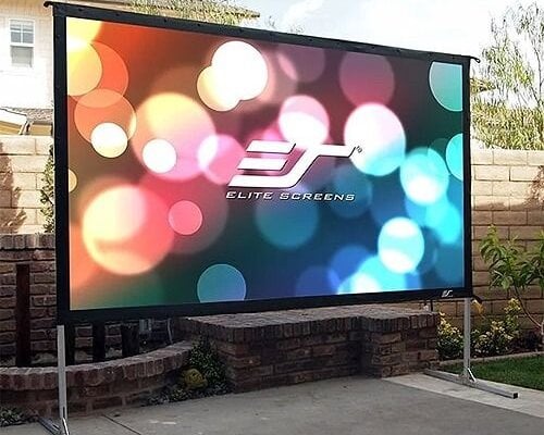 Elite Screens OMS120 het ideale projectiescherm voor het WK