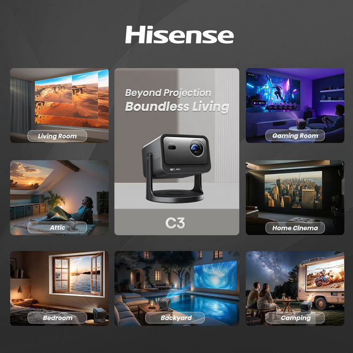 Hisense Hisense C3 - 4K UHD - 2500 lumen - Triple Laser Beamer
