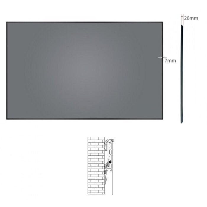 HiViLux HiViLux 4K ALR UST Fixed Frame 110 inch 244cm x 137cm (16:9)