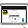 HiViLux® Tension-gemotoriseerd projectiescherm – HiViWhite  1,0 Wit Doek – Behuizing Wit -  138" 21:9  323 x 138 cm