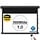 HiViLux® Tension-gemotoriseerd projectiescherm – HiViWhite  1,0 Wit Doek – Behuizing wit 150" VL 10cm 21:9  351 x 149 cm